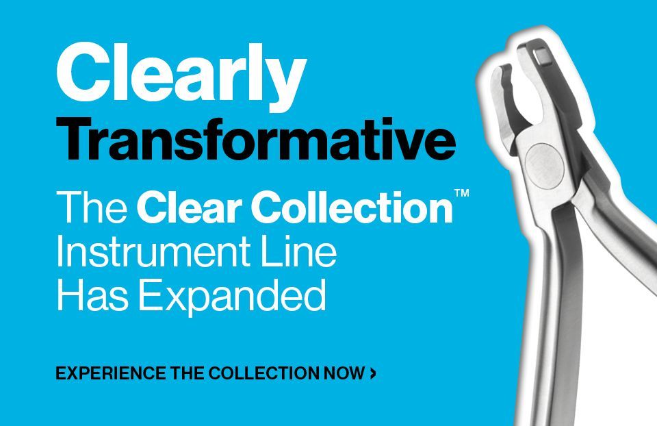 The Clear Collection gives orthodontists the ability to cut and manipulate clear aligners in more ways than ever before. Learn more about some of the newest members of the collection below.
